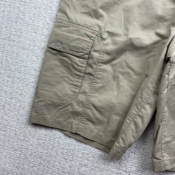 BC Clothing Expedition Shorts Mens 36 Beige Cargo Stretch Outdoor Fishing Belted - Picture 5 of 13